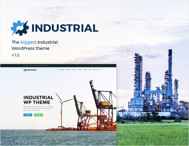 Industrial - Factory, Industry, Manufacturing WordPress Theme - 1