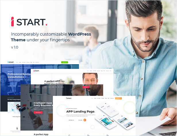 iStart - WordPress Startup Business Theme - 1