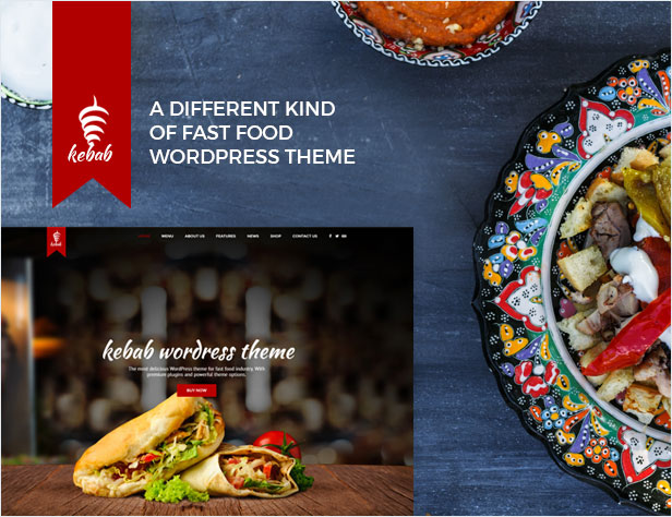Kebab - Restaurant, Fast Food WordPress Theme - 1