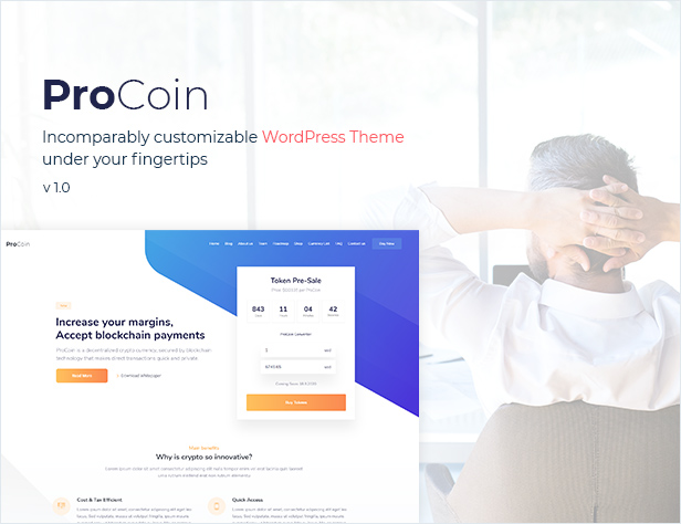 ProCoin - ICO & Cryptocurrency WordPress Theme - 1