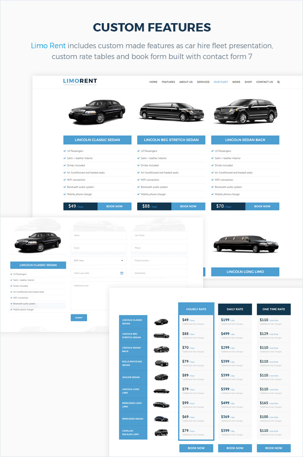 Limo Rent - Limousine and Car Rent WordPress Theme - 4